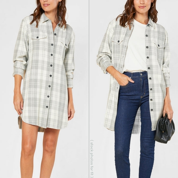 Outerknown Dresses Outerknown Blanket Shirt Dress In Half Light